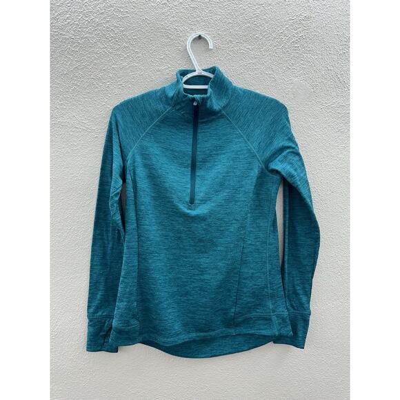 Avia Womens Sweatshirt Size Small Blue Long Sleeve Half Zip Fleece Lined - Picture 1 of 10